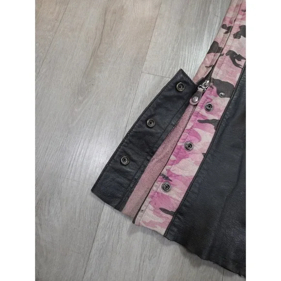 Harley Davidson Leather Chaps Womens Small Camo Riding Gear - Picture 11 of 14